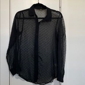 Black Sheer Blouse